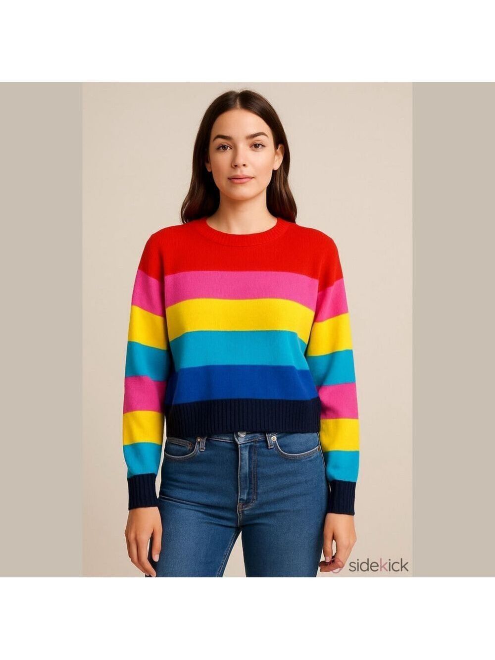 Arizona Jean Co Sweater, Size XL, PTP 26”, L  26” Approximately, bright colors